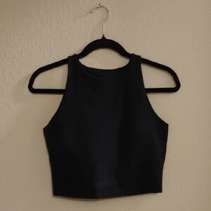 Old Navy Black High-Neck Crop Top